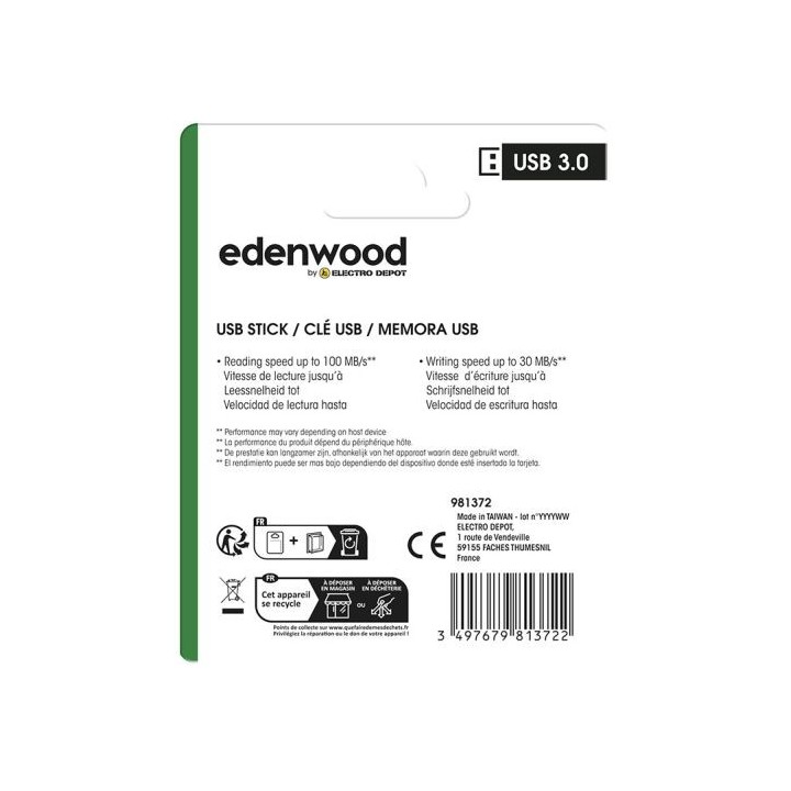 Clé USB 3.0 EDENWOOD 256Go