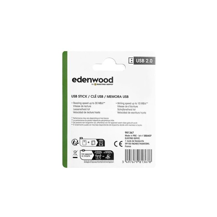 Clé USB EDENWOOD 32Go