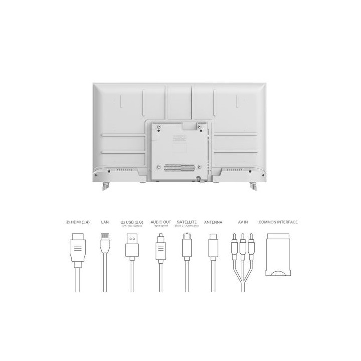 TV HD 32" THOMSON 32HD2S13W blanche