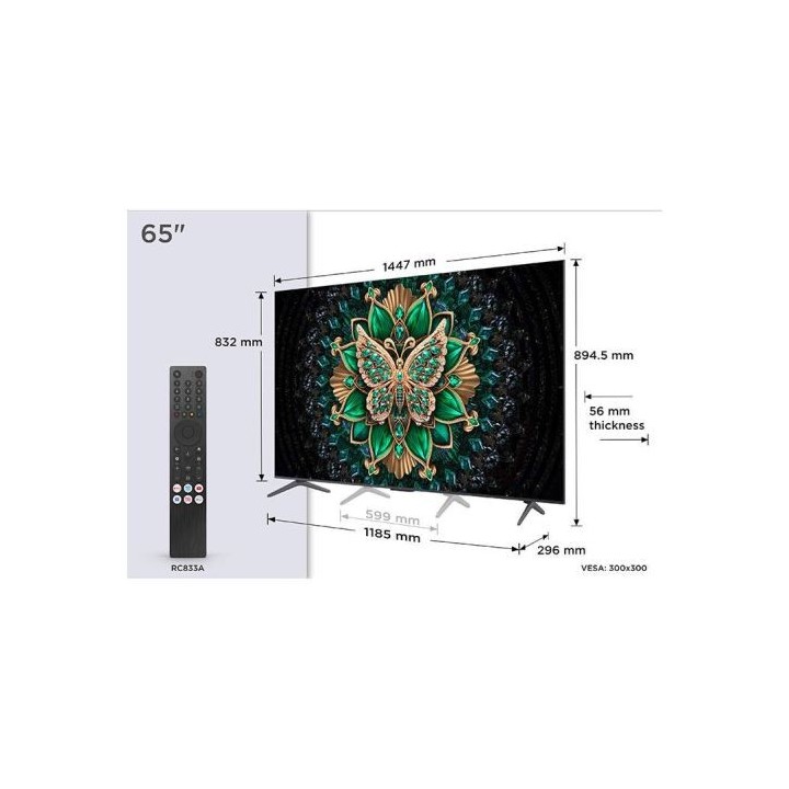 TV MINILED 65" TCL 65MQLED75K 144Hz