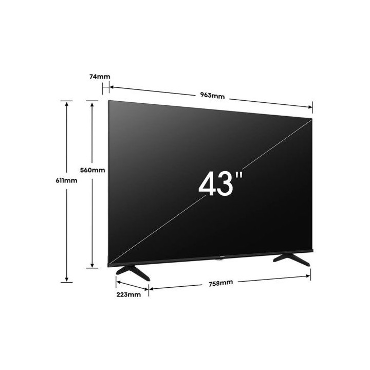 TV QLED 43" HISENSE 43E7KQ