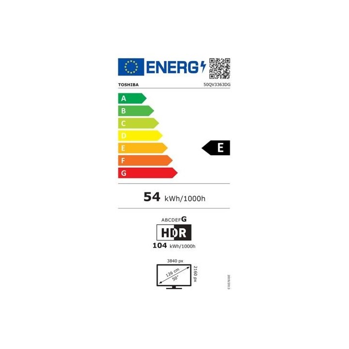 TV QLED 50" TOSHIBA 50QV3463DG