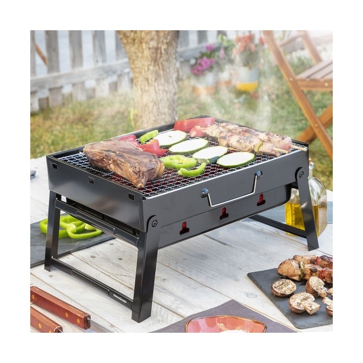 Barbecue Pliable Portatif à Charbon BearBQ InnovaGoods