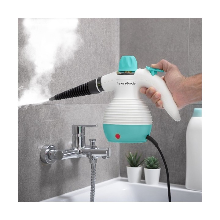 Nettoyeur Vapeur à Main 9 en 1 avec Accessoires Steany InnovaGoods 0,35 L 3 Bar 1000W