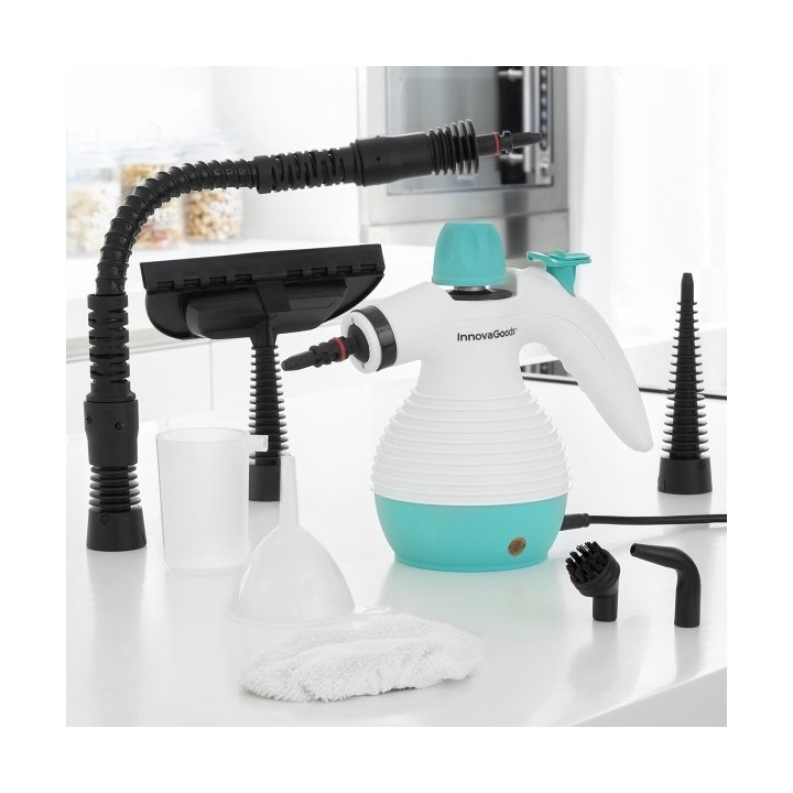 Nettoyeur Vapeur à Main 9 en 1 avec Accessoires Steany InnovaGoods 0,35 L 3 Bar 1000W