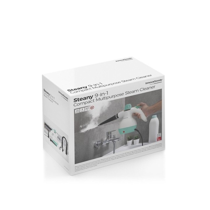 Nettoyeur Vapeur à Main 9 en 1 avec Accessoires Steany InnovaGoods 0,35 L 3 Bar 1000W