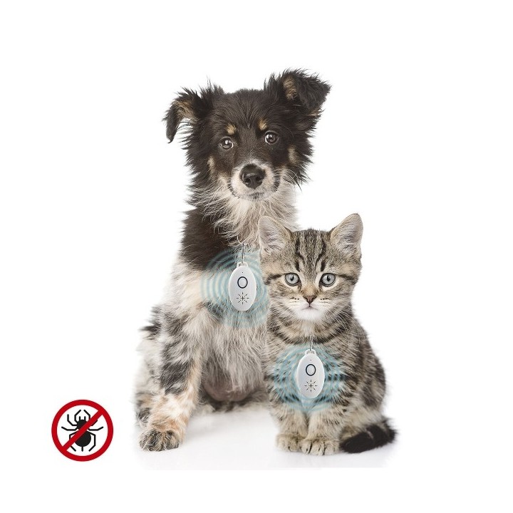 Répulsif Anti nuisible à Ultrasons Rechargeables pour les Animaux de Compagnie PetRep InnovaGoods