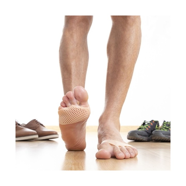 Coussins Métatarsiens en Gel de Silicone SilStep InnovaGoods (Pack de 2)