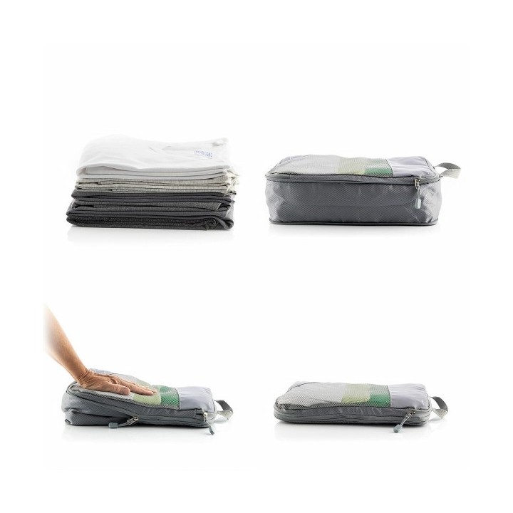 Sacs de Rangement à Compression pour Valises Compakube InnovaGoods 4 Pièces