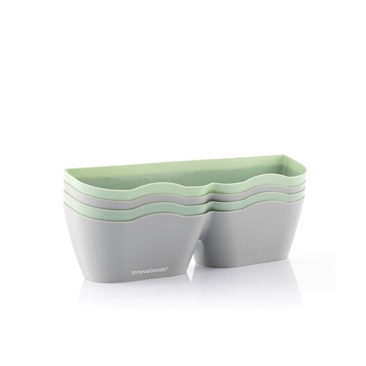 Meubles à chaussures avec adhésifs Shohold InnovaGoods Pack de 4 unités