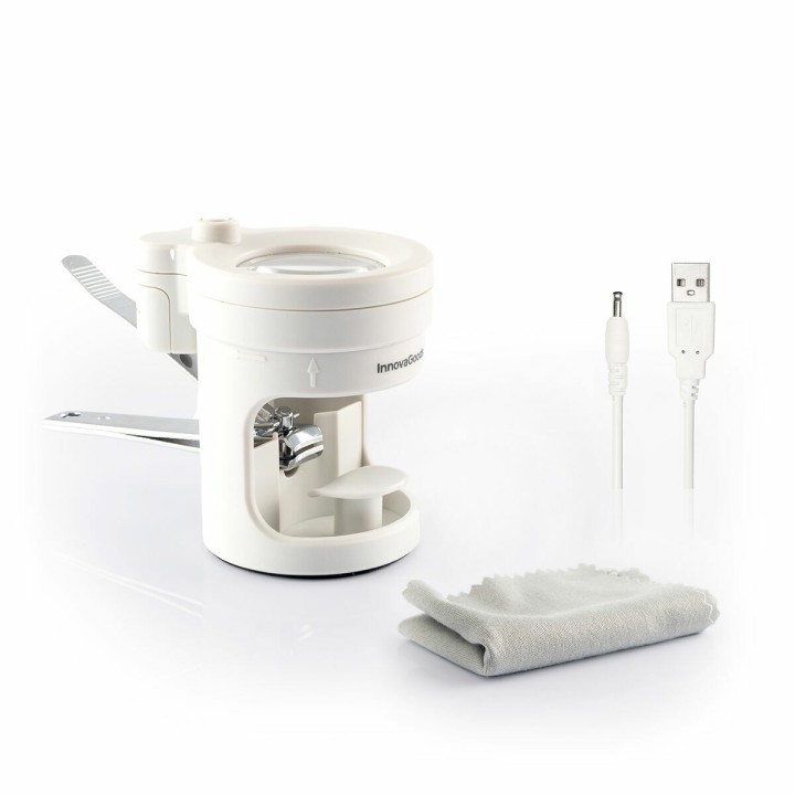 Coupe ongles avec Lumière LED, Loupe et Lime Clail InnovaGoods