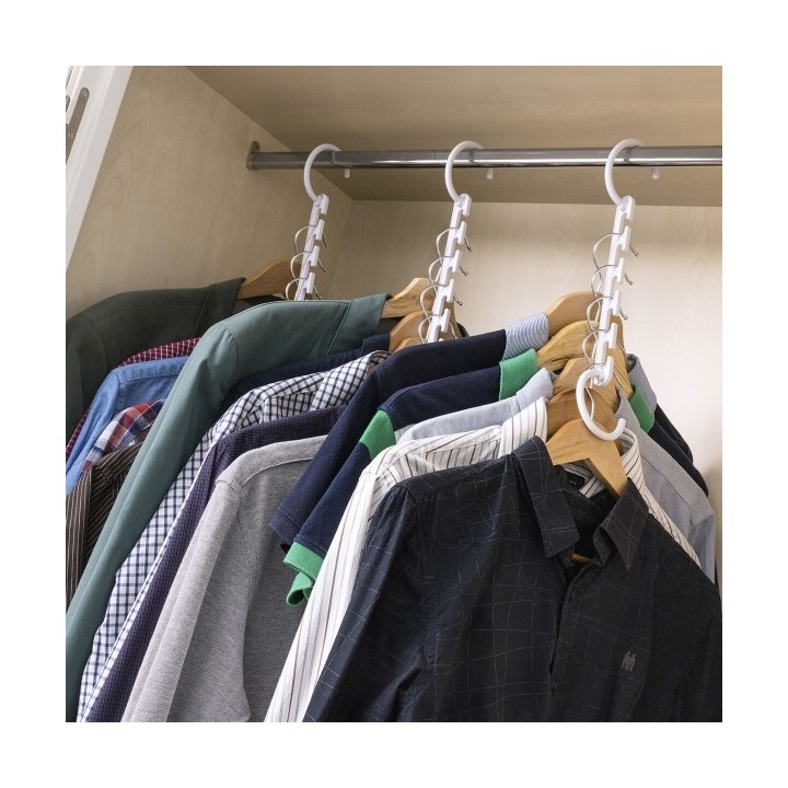 Organisateur de Cintre pour 40 Vêtements Plusrobe InnovaGoods 24 Pièces