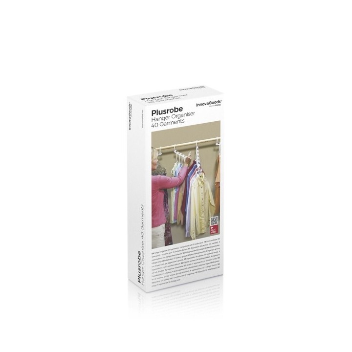 Organisateur de Cintre pour 40 Vêtements Plusrobe InnovaGoods 24 Pièces