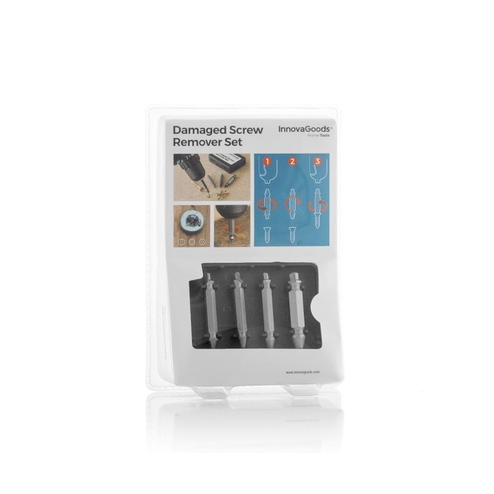 Forets pour Extraire Vis Endommagées InnovaGoods 4 Unités