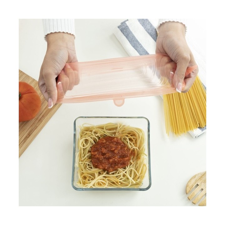 Jeu de 10 Couvercles de Cuisine Réutilisables et Réglables Lilyd InnovaGoods