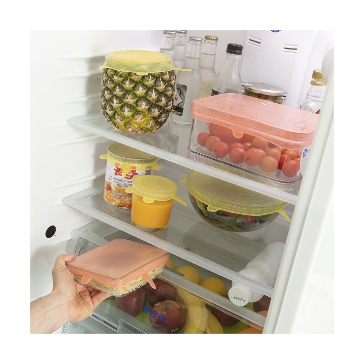 Jeu de 10 Couvercles de Cuisine Réutilisables et Réglables Lilyd InnovaGoods