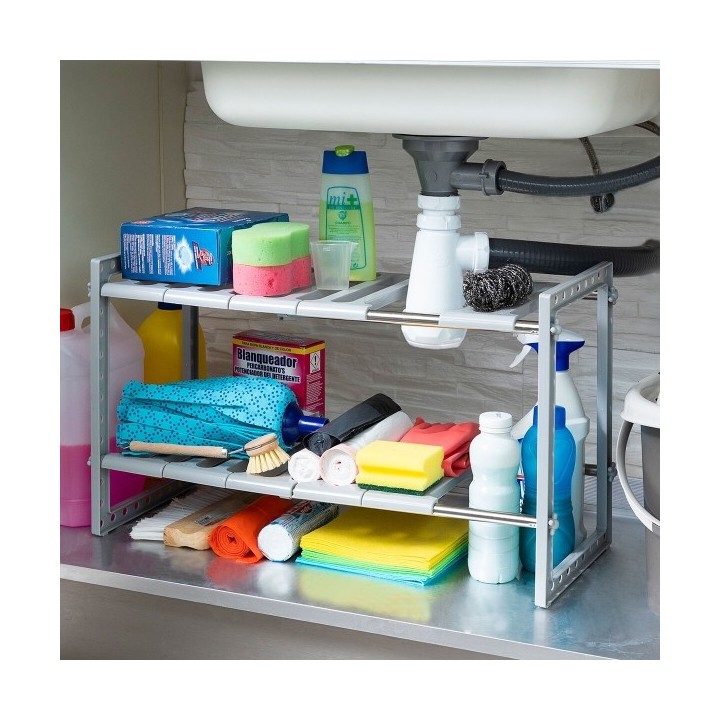 Évier à Étagère Extensible Shibblek InnovaGoods 2 Etagères