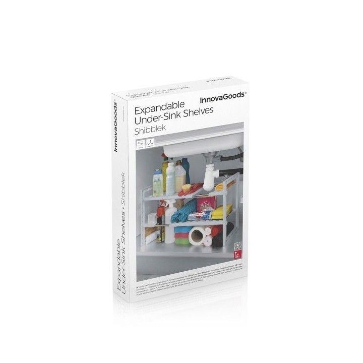 Évier à Étagère Extensible Shibblek InnovaGoods 2 Etagères