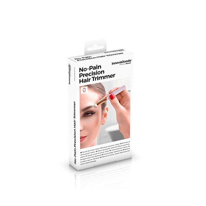 Tondeuse de Précision avec LED pour Poils du Visage InnovaGoods