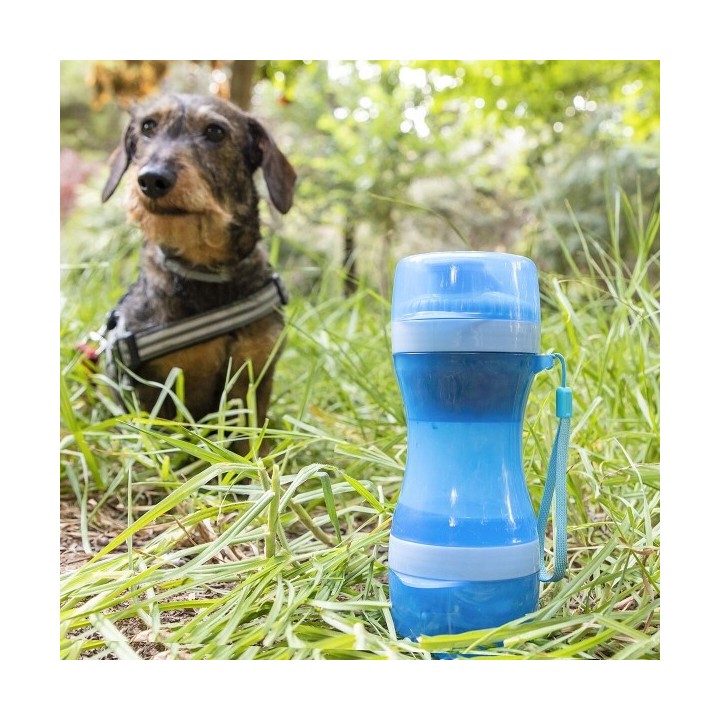 Bouteille avec Distributeur d'Eau et d'Aliments pour Animaux 2 en 1 Pettap InnovaGoods
