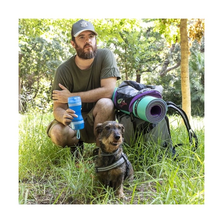 Bouteille avec Distributeur d'Eau et d'Aliments pour Animaux 2 en 1 Pettap InnovaGoods