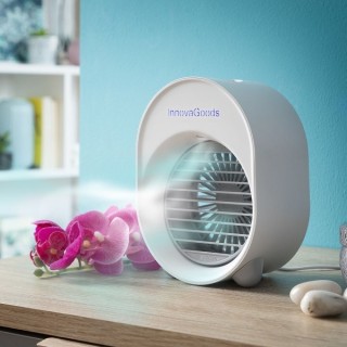 Mini climatiseur Humidificateur à Ultrasons avec LED Koolizer InnovaGoods