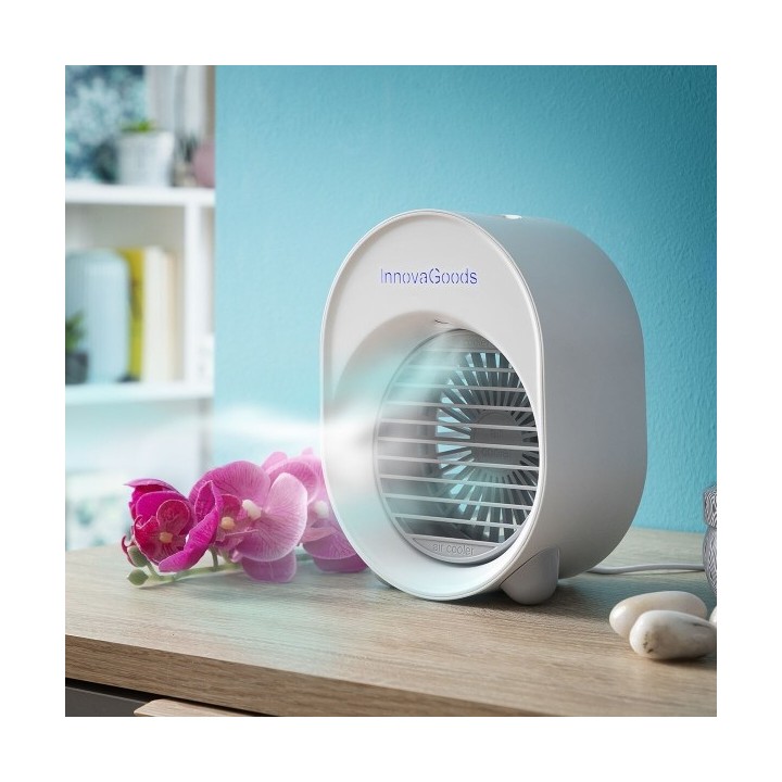 Mini climatiseur Humidificateur à Ultrasons avec LED Koolizer InnovaGoods