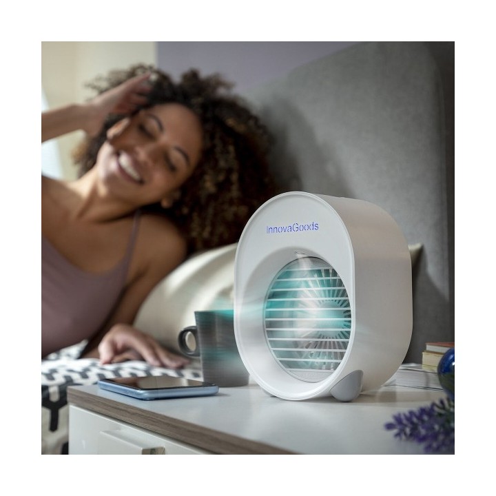 Mini climatiseur Humidificateur à Ultrasons avec LED Koolizer InnovaGoods