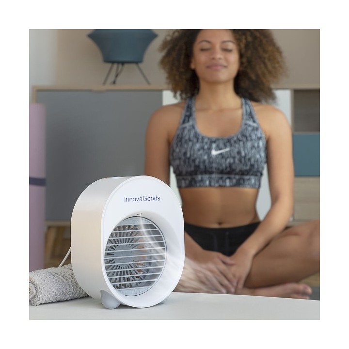 Mini climatiseur Humidificateur à Ultrasons avec LED Koolizer InnovaGoods