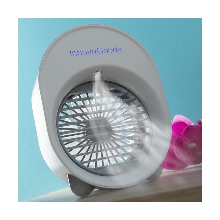 Mini climatiseur Humidificateur à Ultrasons avec LED Koolizer InnovaGoods