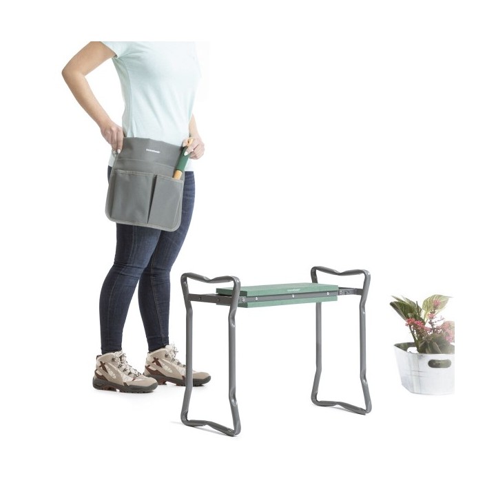 Banc de Jardin Pliable avec Sac à Outils 3 en 1 Situl InnovaGoods