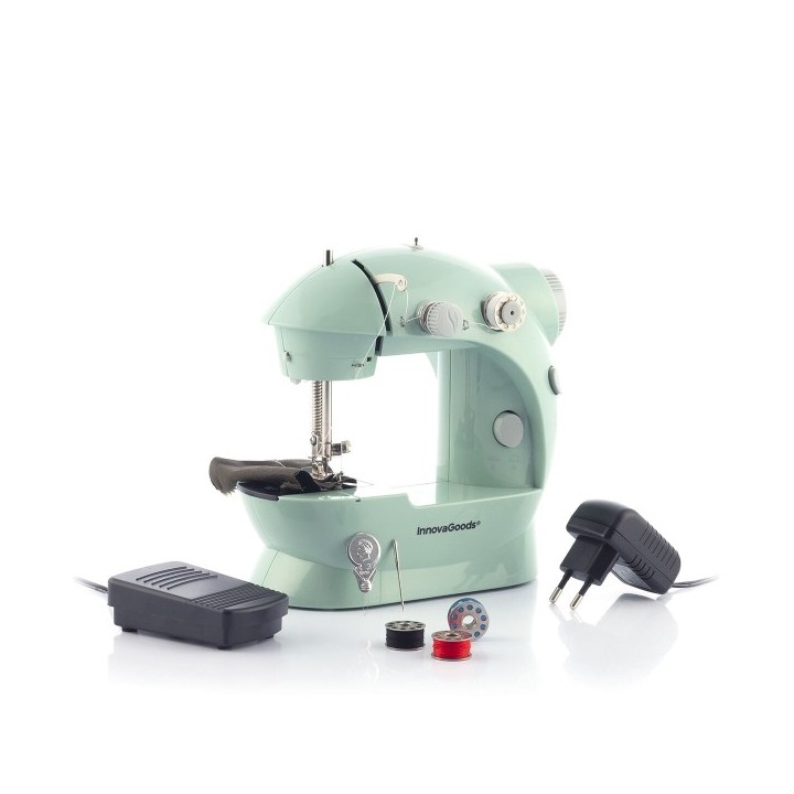 Mini Machine à Coudre Portable avec LED, Coupe Fil et Accessoires Sewny InnovaGoods