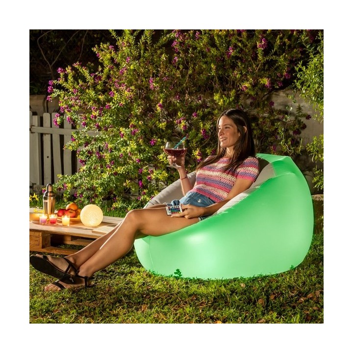 Fauteuil Gonflable avec LED Multicolore et Télécommande Chight InnovaGoods