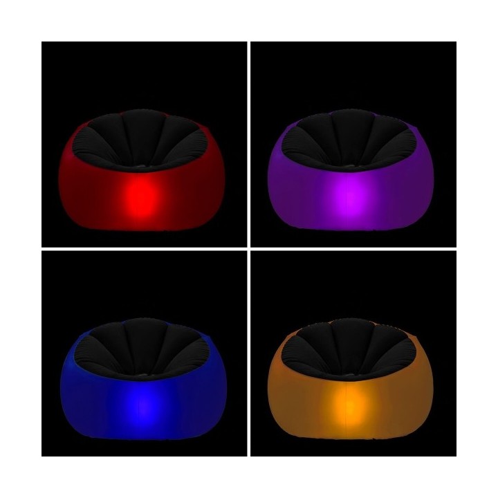 Fauteuil Gonflable avec LED Multicolore et Télécommande Chight InnovaGoods