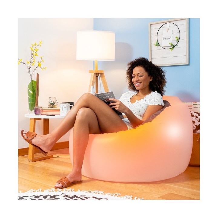 Fauteuil Gonflable avec LED Multicolore et Télécommande Chight InnovaGoods
