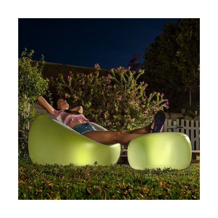 Fauteuil Gonflable avec LED Multicolore et Télécommande Chight InnovaGoods