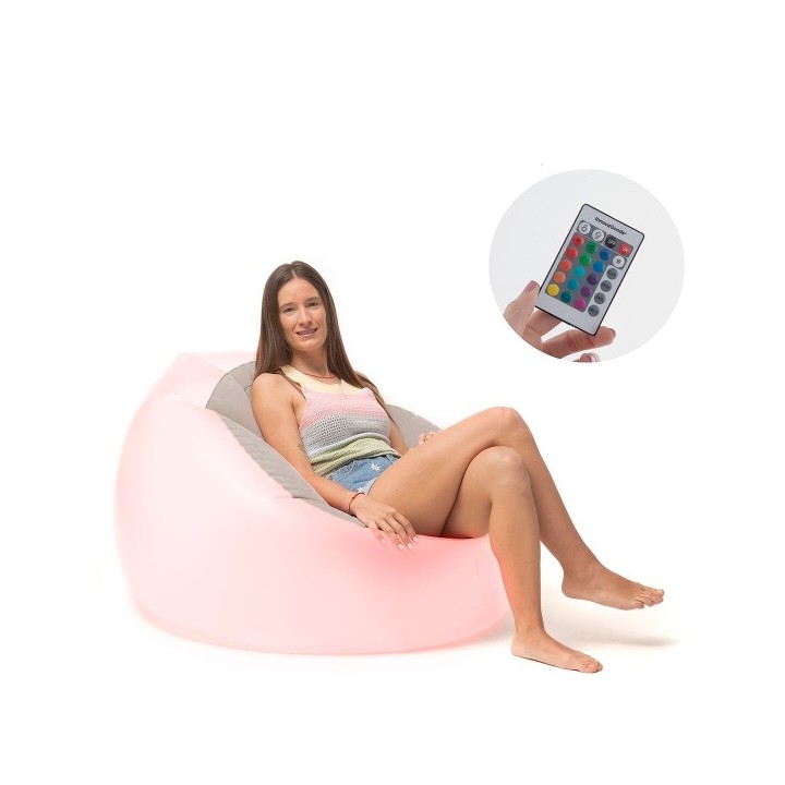 Fauteuil Gonflable avec LED Multicolore et Télécommande Chight InnovaGoods