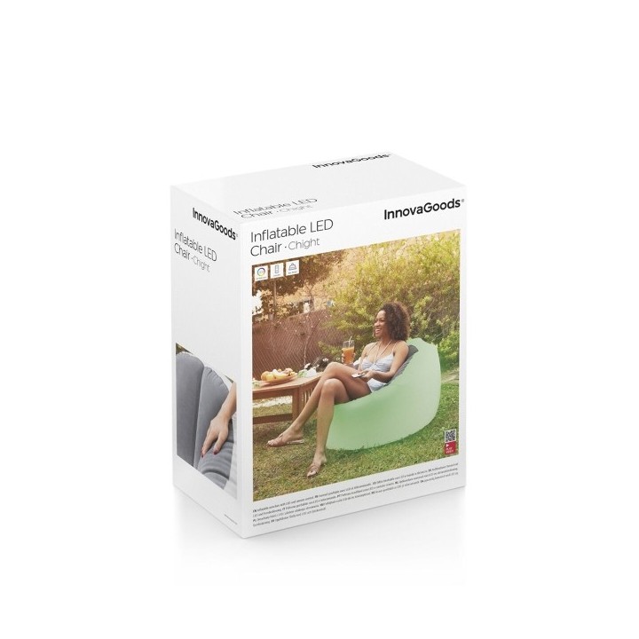 Fauteuil Gonflable avec LED Multicolore et Télécommande Chight InnovaGoods