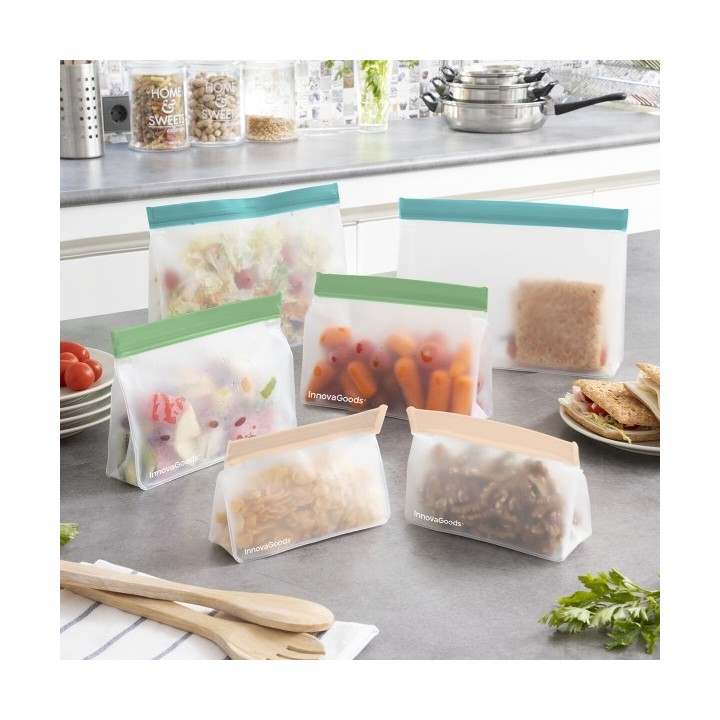 Set de Sacs Réutilisables Hermétiques Zags InnovaGoods 6 Unités