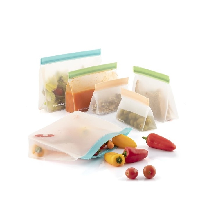 Set de Sacs Réutilisables Hermétiques Zags InnovaGoods 6 Unités