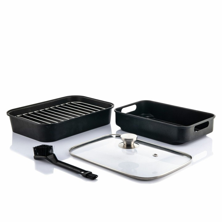 Friteuse à Air avec Gril, Accessoires et Livre de Recettes InnovaGoods Fryinn 12 in 1 6000 Noir Acier 3400 W 6 L