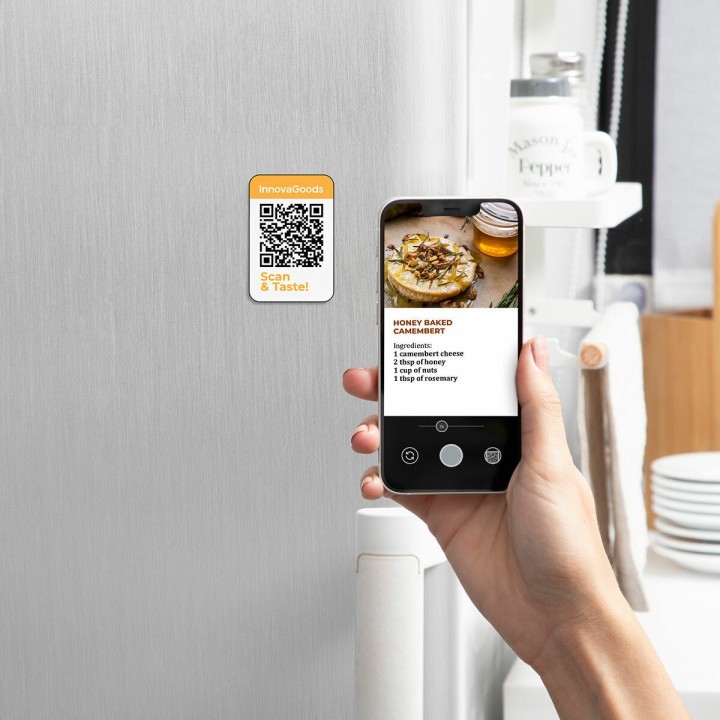 Friteuse à Air avec Gril, Accessoires et Livre de Recettes InnovaGoods Fryinn 12 in 1 6000 Noir Acier 3400 W 6 L