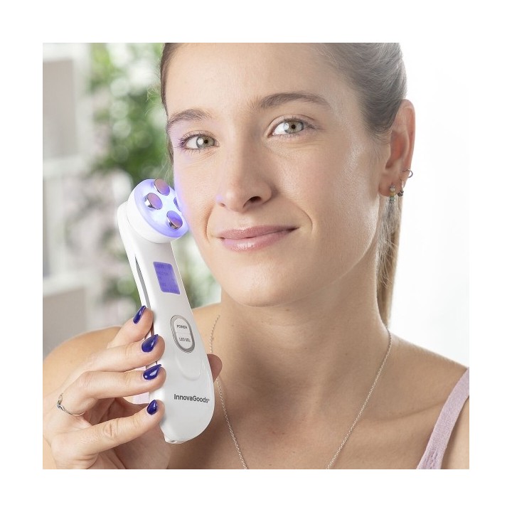 Masseur Facial avec Radiofréquence, Photothérapie et Électrostimulation Wace InnovaGoods