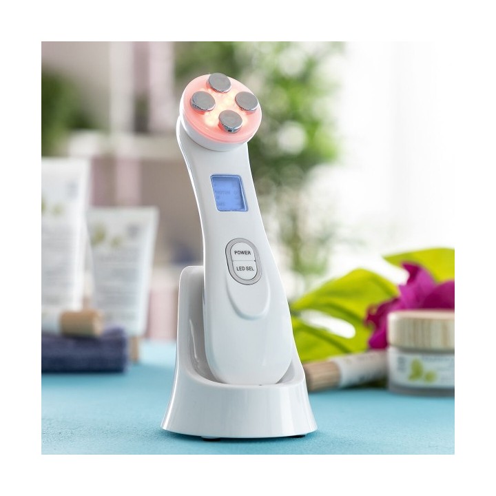 Masseur Facial avec Radiofréquence, Photothérapie et Électrostimulation Wace InnovaGoods