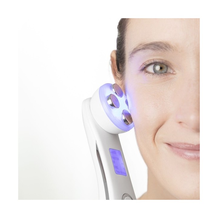 Masseur Facial avec Radiofréquence, Photothérapie et Électrostimulation Wace InnovaGoods