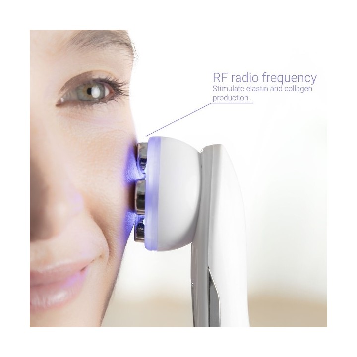 Masseur Facial avec Radiofréquence, Photothérapie et Électrostimulation Wace InnovaGoods