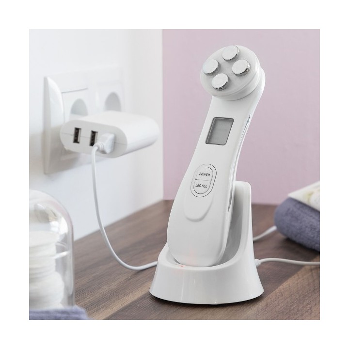 Masseur Facial avec Radiofréquence, Photothérapie et Électrostimulation Wace InnovaGoods