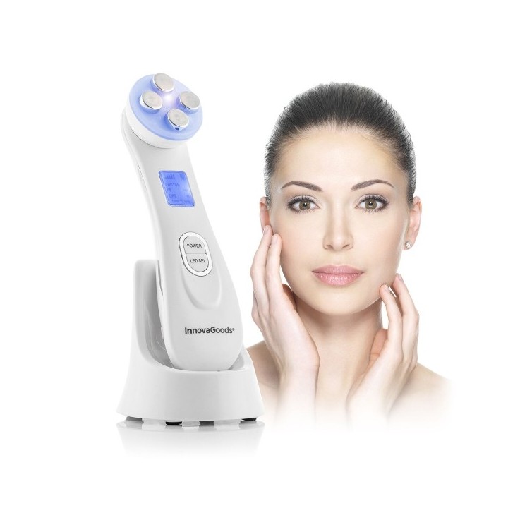 Masseur Facial avec Radiofréquence, Photothérapie et Électrostimulation Wace InnovaGoods
