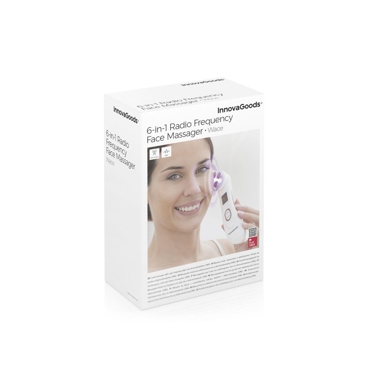Masseur Facial avec Radiofréquence, Photothérapie et Électrostimulation Wace InnovaGoods