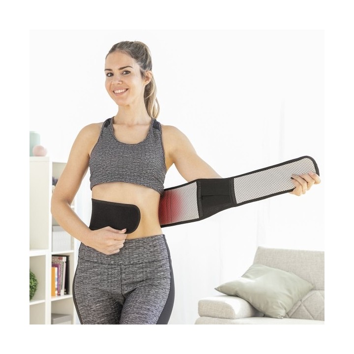 Bande Thermique Correctrice avec Aimants en Tourmaline Tourmabelt InnovaGoods
